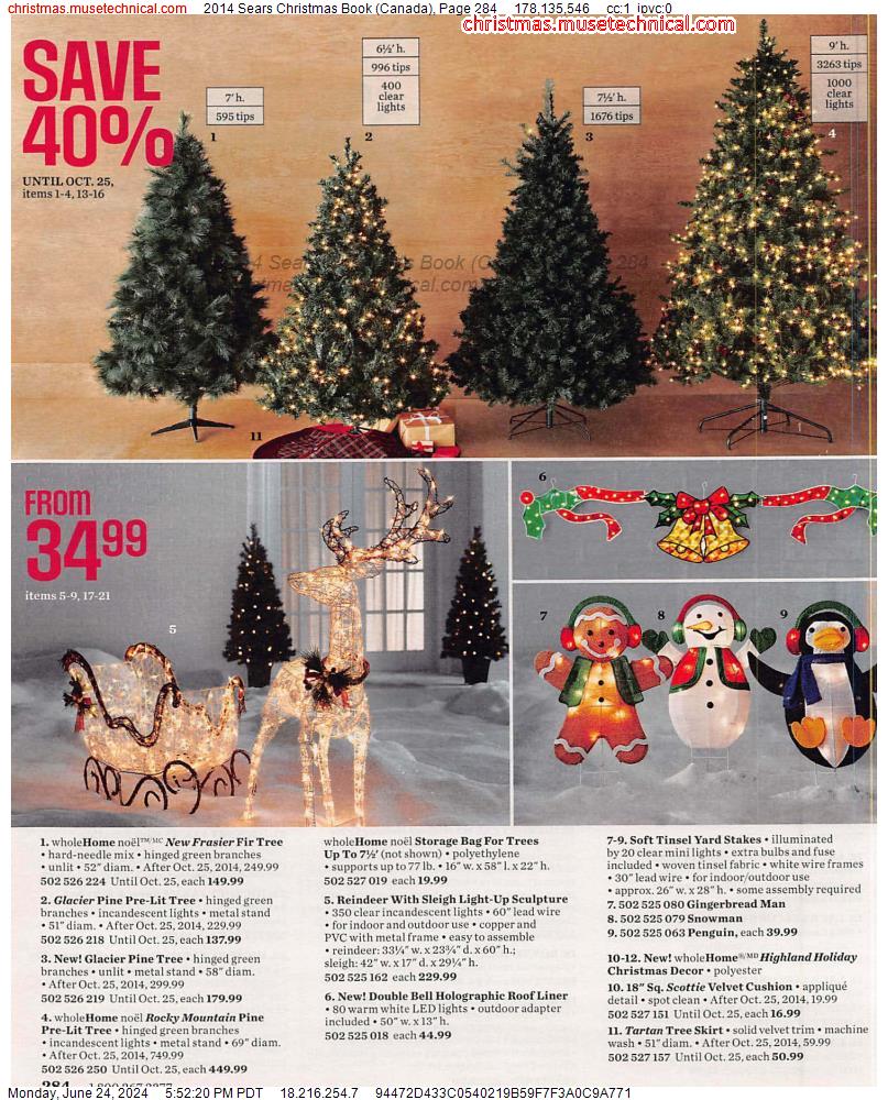 2014 Sears Christmas Book (Canada), Page 284