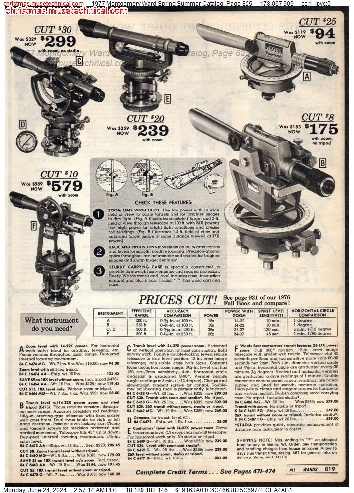 1977 Montgomery Ward Spring Summer Catalog, Page 825