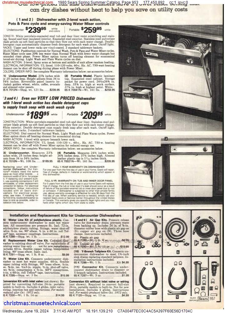 1980 Sears Spring Summer Catalog, Page 953