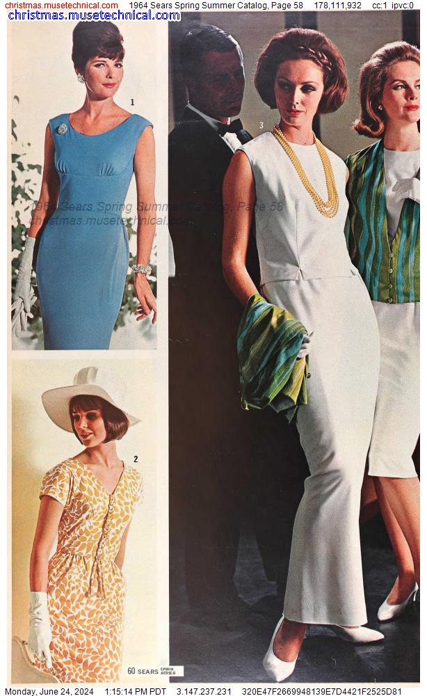 1964 Sears Spring Summer Catalog, Page 58