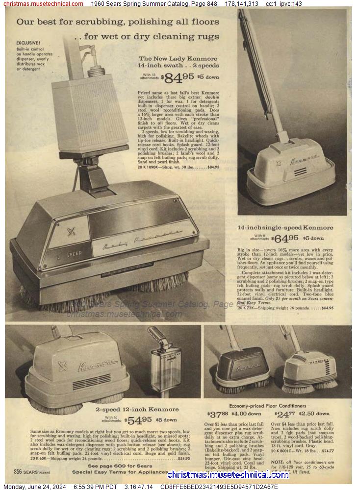 1960 Sears Spring Summer Catalog, Page 848
