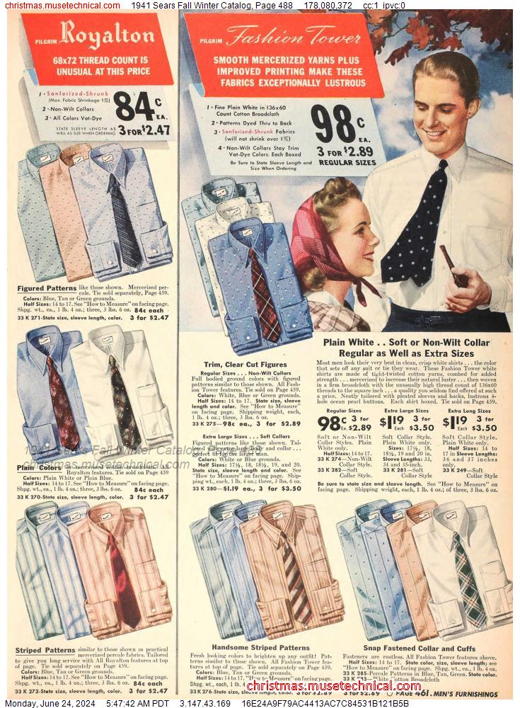 1941 Sears Fall Winter Catalog, Page 488