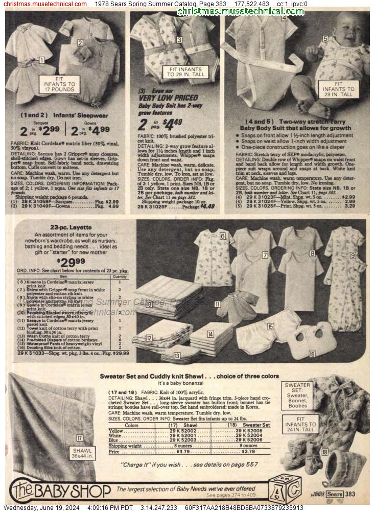 1978 Sears Spring Summer Catalog, Page 383