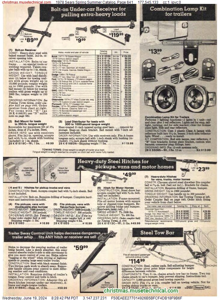 1978 Sears Spring Summer Catalog, Page 641