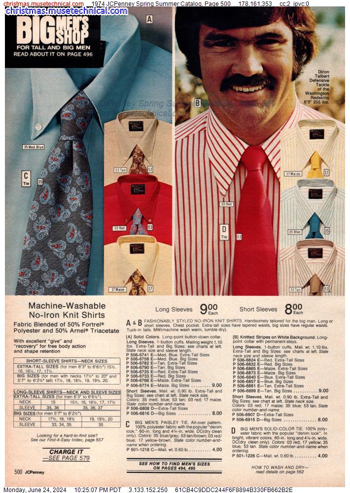 1974 JCPenney Spring Summer Catalog, Page 500