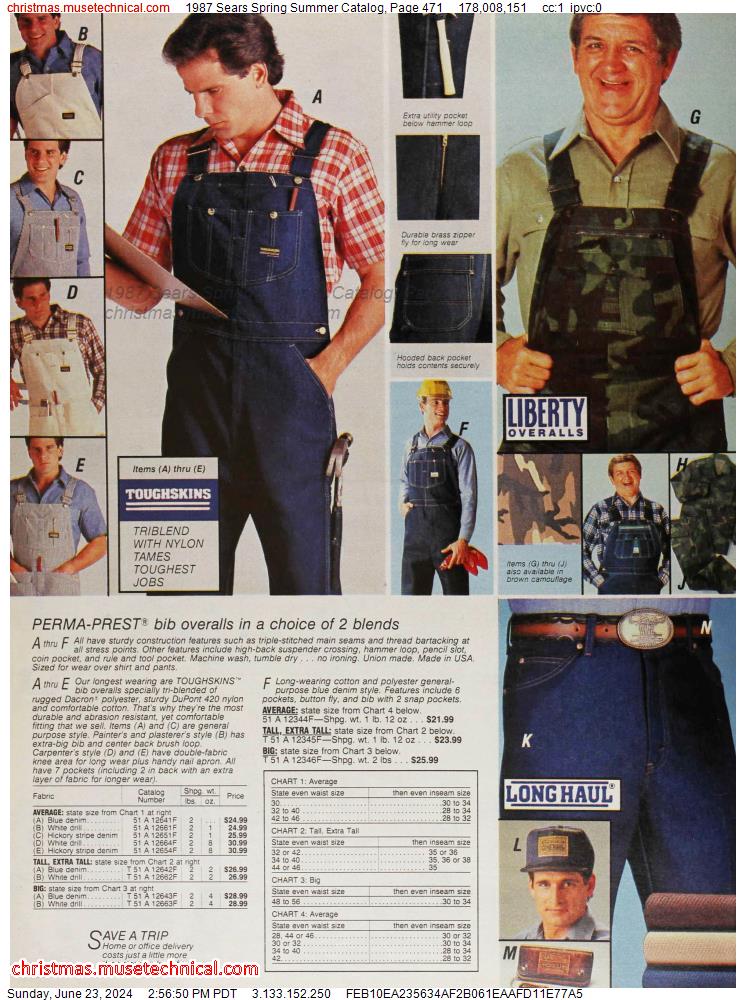 1987 Sears Spring Summer Catalog, Page 471