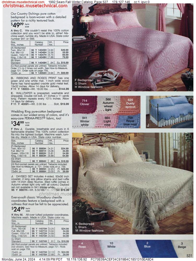 1992 Sears Fall Winter Catalog, Page 527