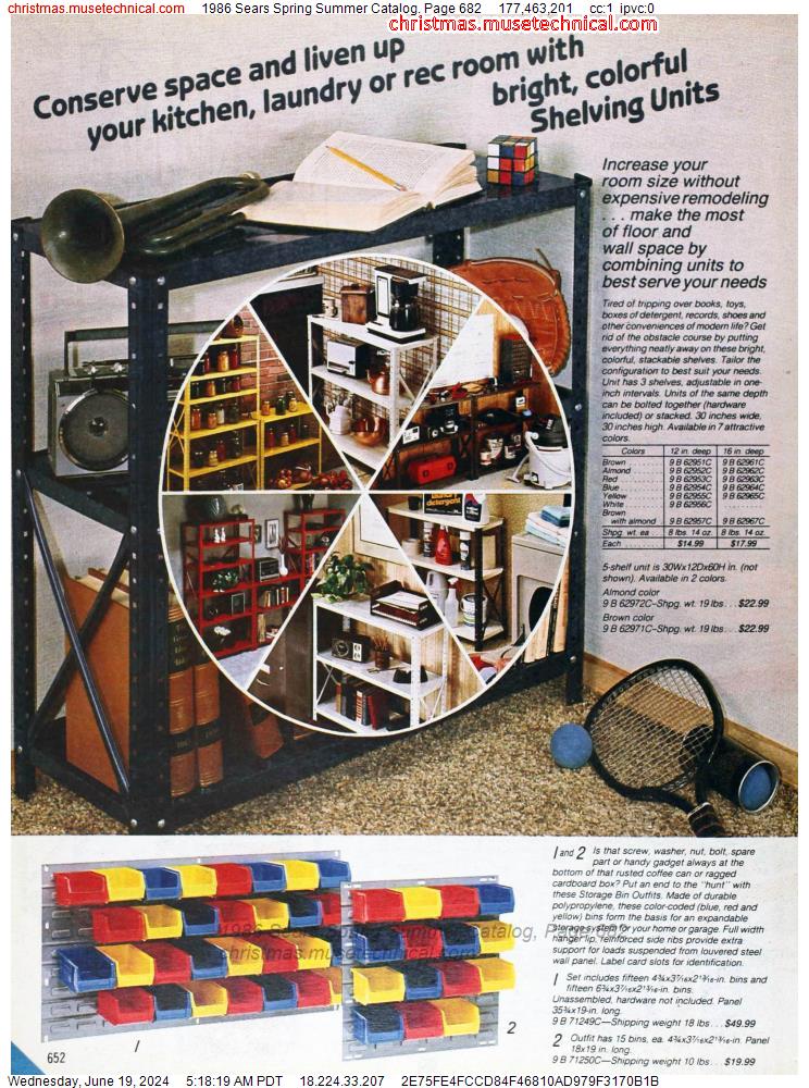 1986 Sears Spring Summer Catalog, Page 682