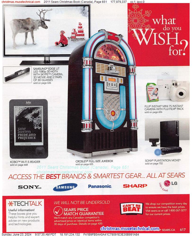 2011 Sears Christmas Book (Canada), Page 651