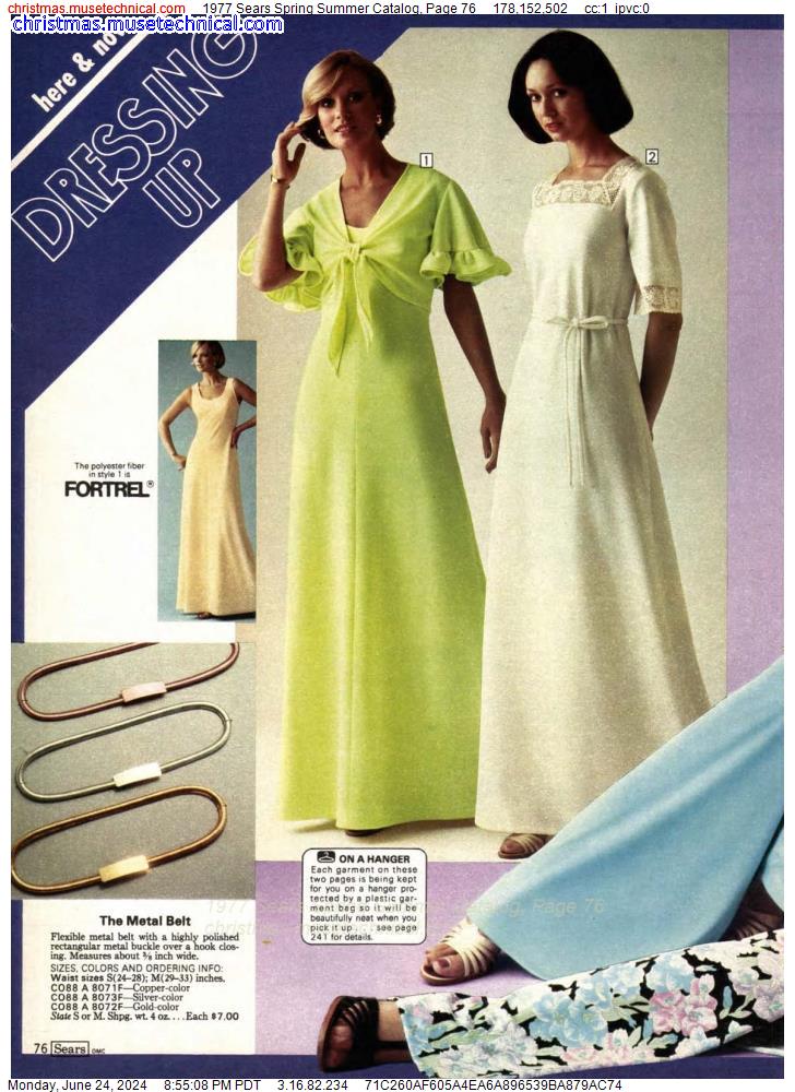1977 Sears Spring Summer Catalog, Page 76