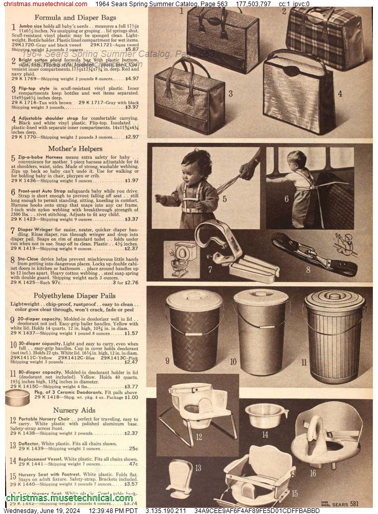 1964 Sears Spring Summer Catalog, Page 563