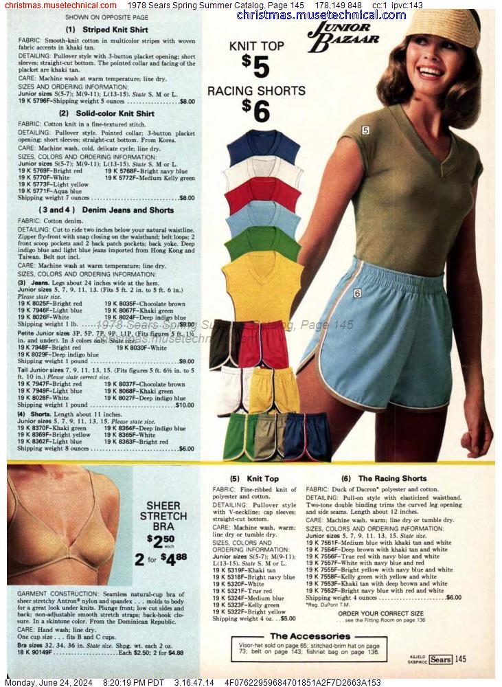 1978 Sears Spring Summer Catalog, Page 145