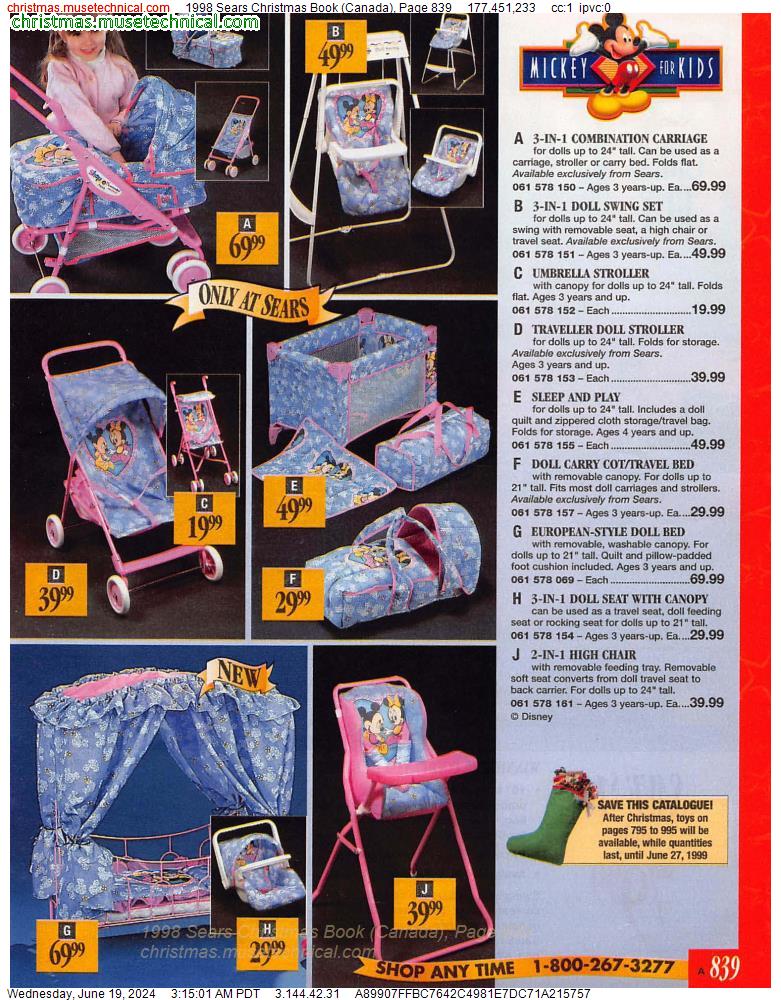 1998 Sears Christmas Book (Canada), Page 839