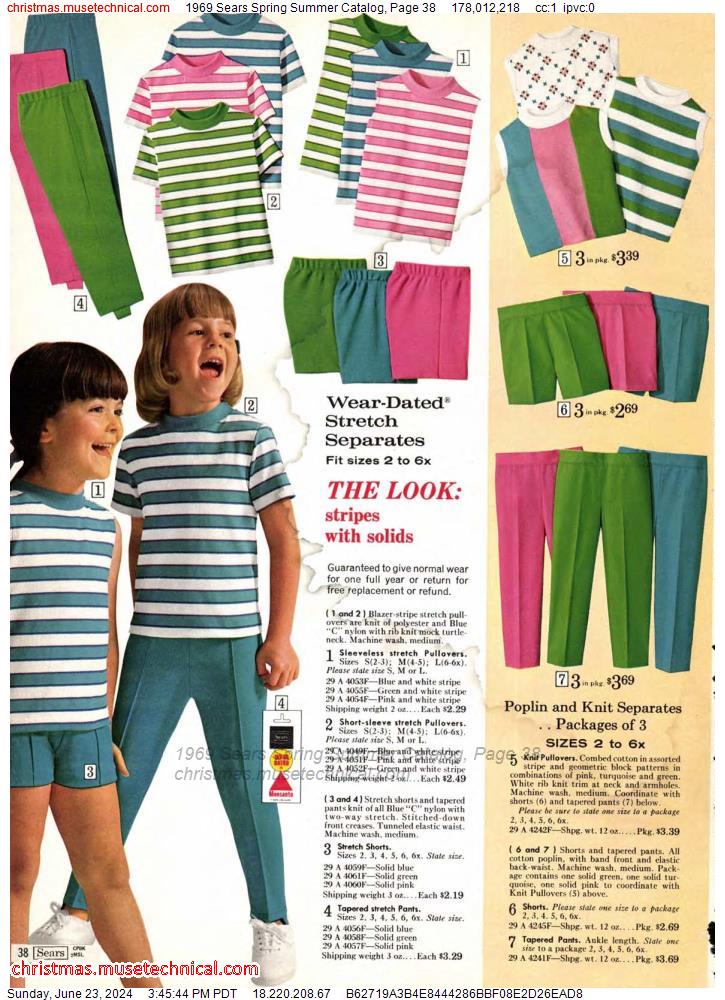 1969 Sears Spring Summer Catalog, Page 38