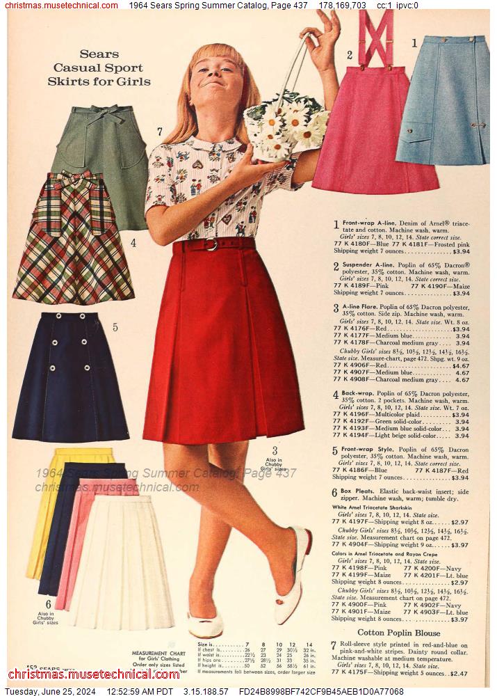 1964 Sears Spring Summer Catalog, Page 437