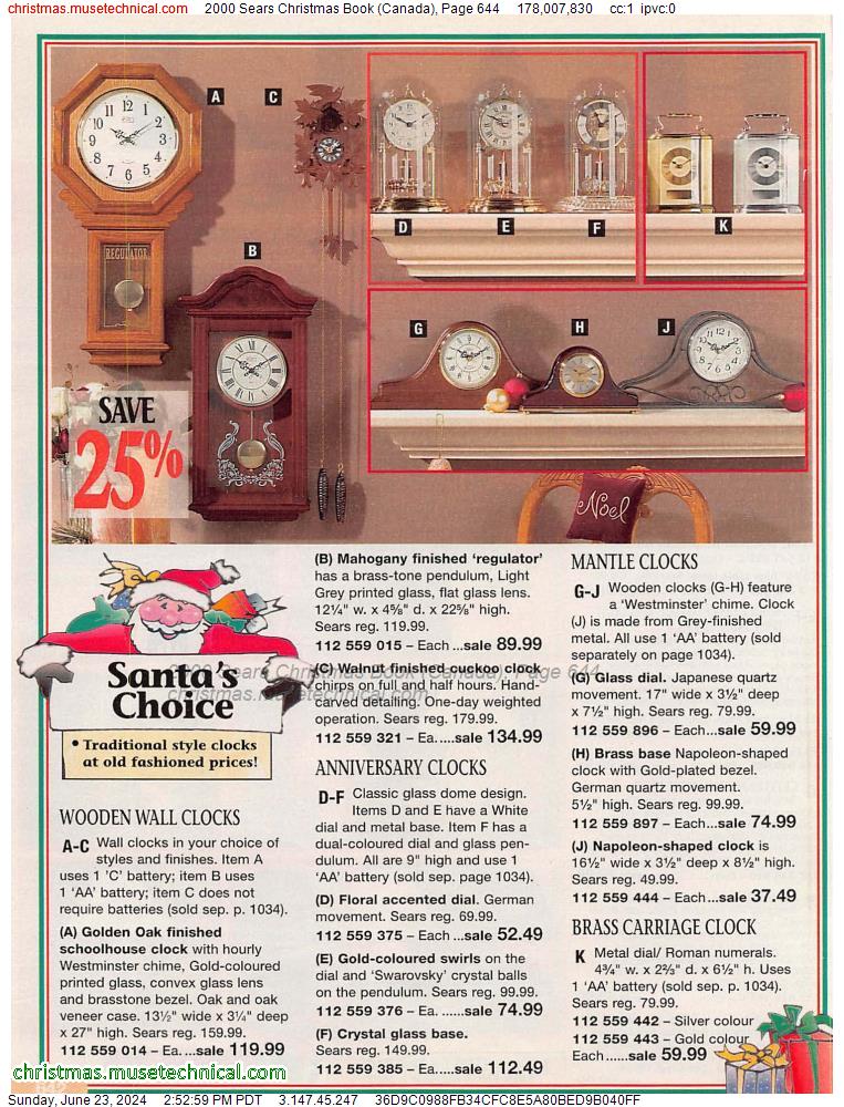 2000 Sears Christmas Book (Canada), Page 644
