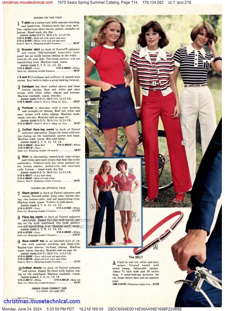 1975 Sears Spring Summer Catalog, Page 114