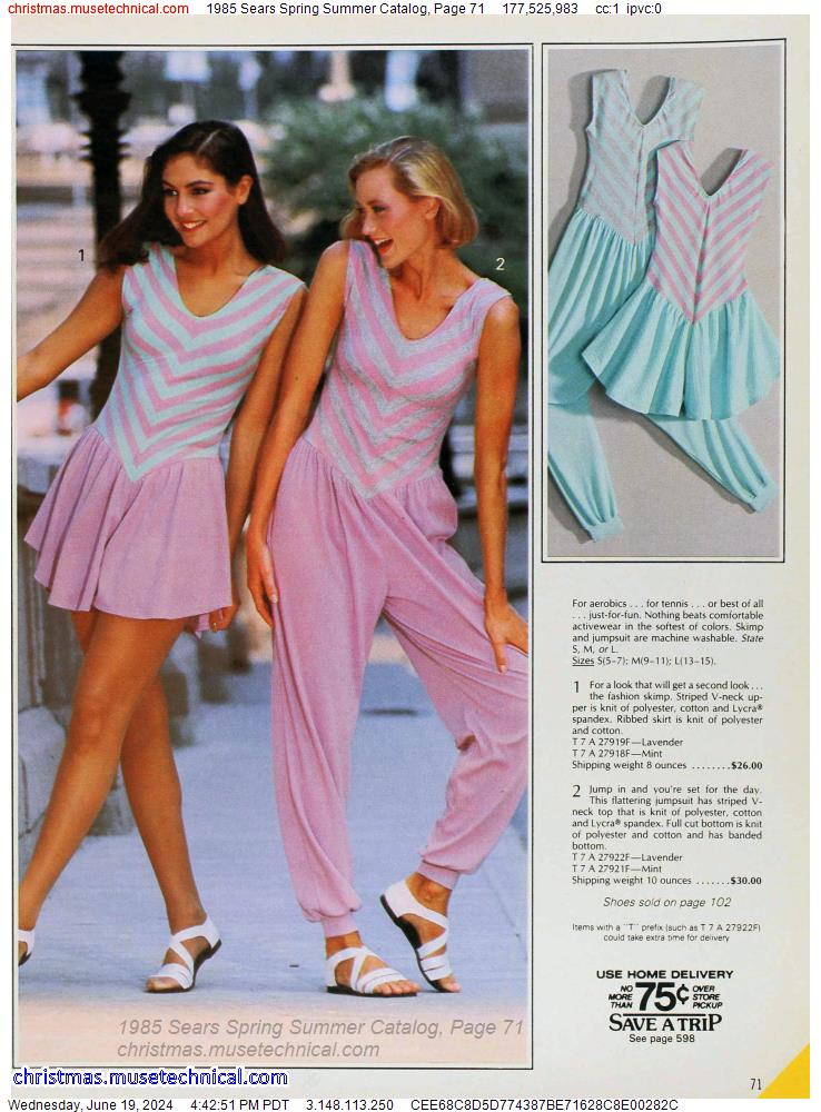 1985 Sears Spring Summer Catalog, Page 71