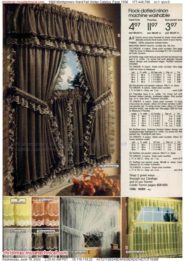 1980 Montgomery Ward Fall Winter Catalog, Page 1306