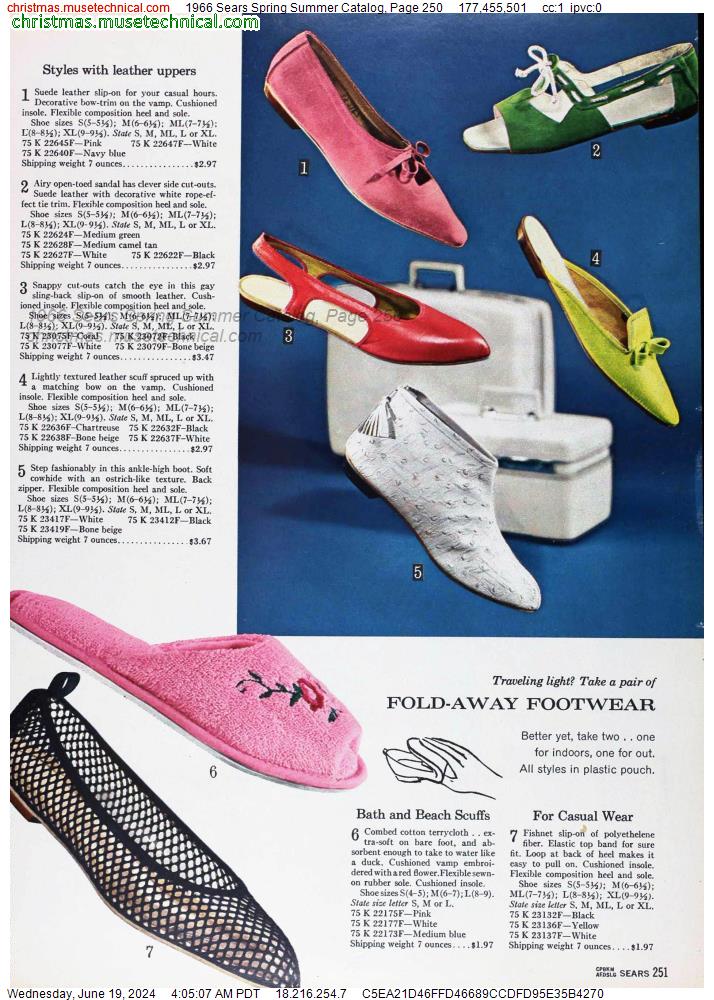 1966 Sears Spring Summer Catalog, Page 250