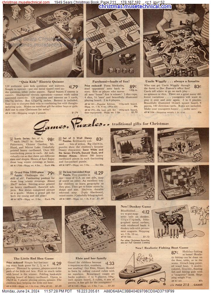 1949 Sears Christmas Book, Page 211