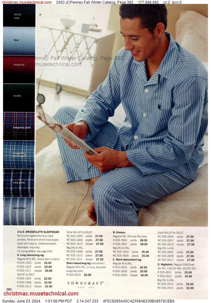 2003 JCPenney Fall Winter Catalog, Page 382