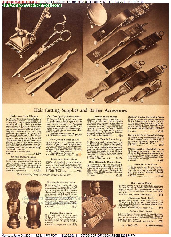 1944 Sears Spring Summer Catalog, Page 445