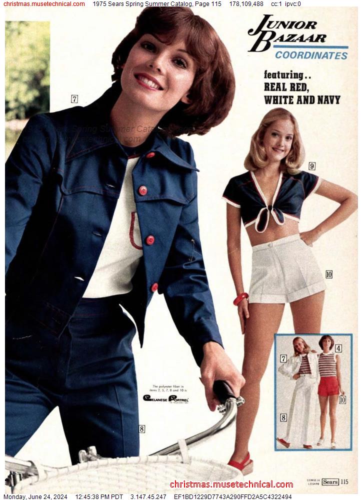 1975 Sears Spring Summer Catalog, Page 115