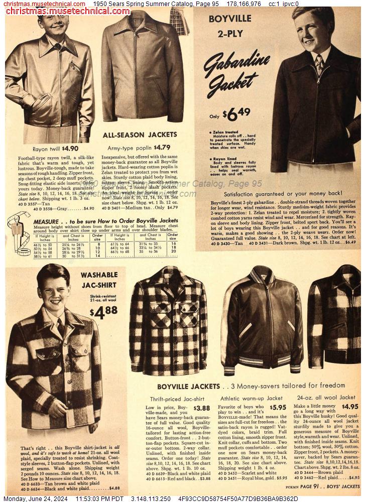 1950 Sears Spring Summer Catalog, Page 95