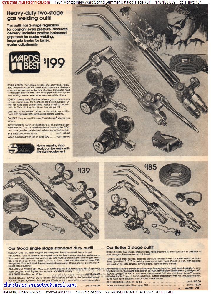 1981 Montgomery Ward Spring Summer Catalog, Page 701