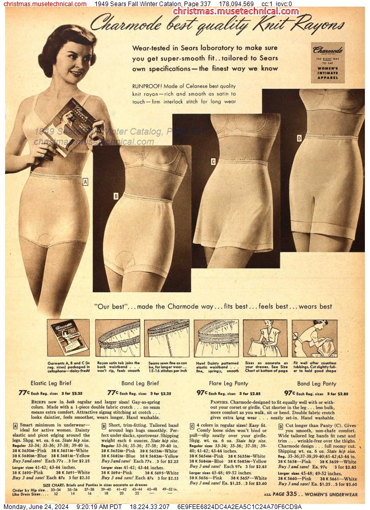 1949 Sears Fall Winter Catalog, Page 337
