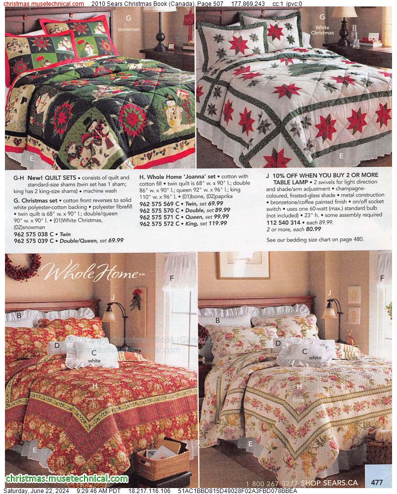 2010 Sears Christmas Book (Canada), Page 507