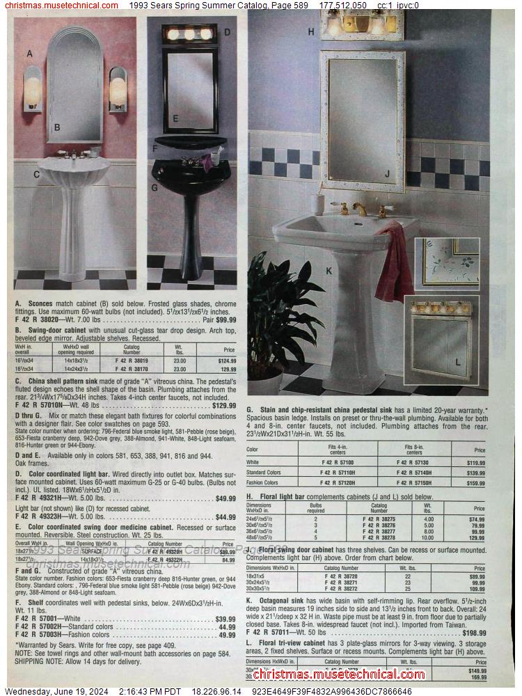1993 Sears Spring Summer Catalog, Page 589
