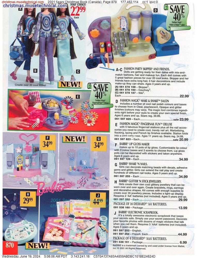 2001 Sears Christmas Book (Canada), Page 878