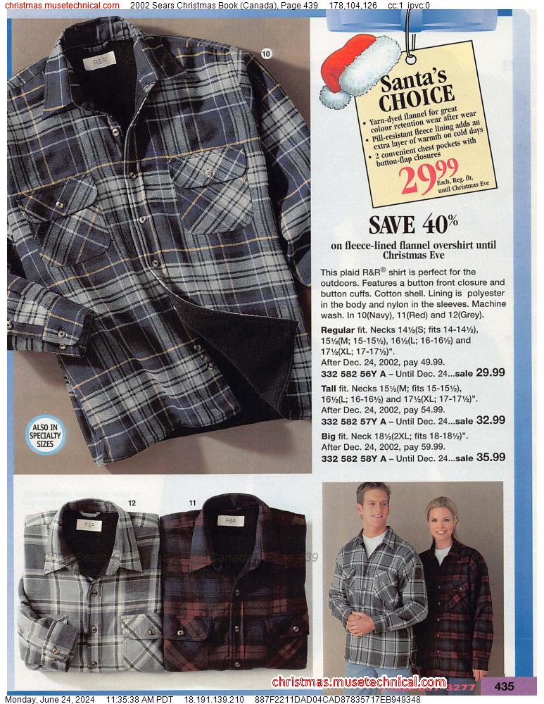 2002 Sears Christmas Book (Canada), Page 439