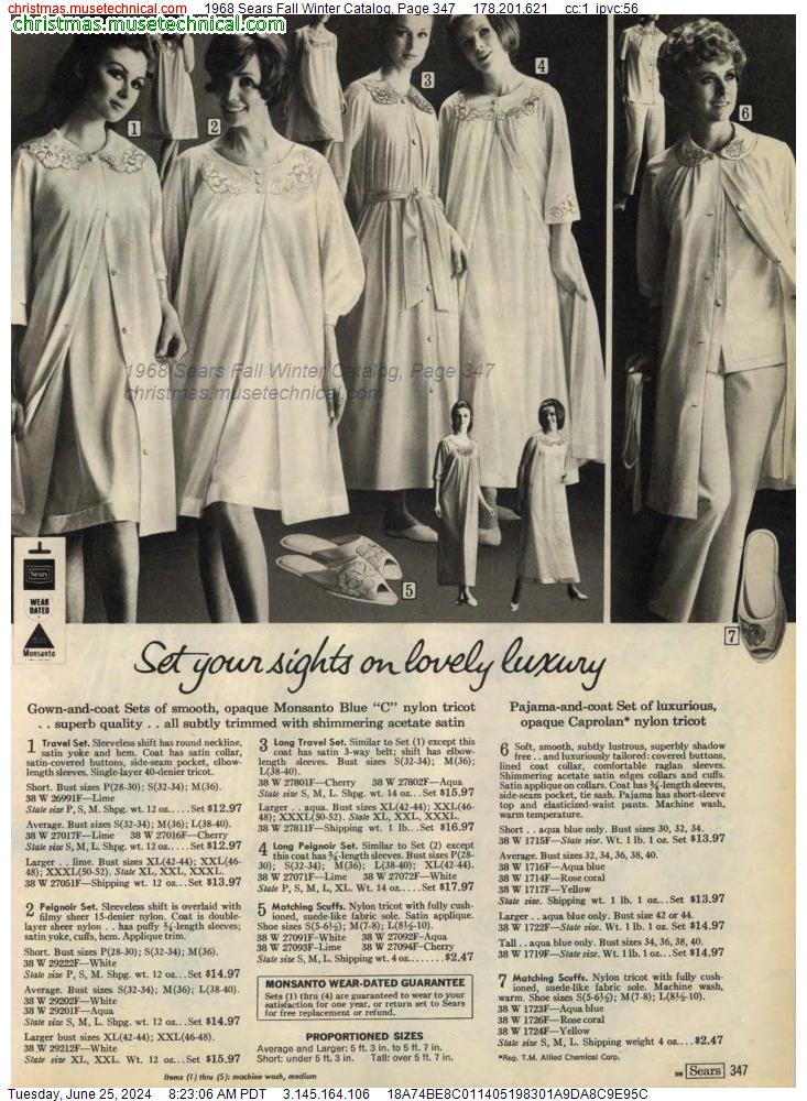 1968 Sears Fall Winter Catalog, Page 347