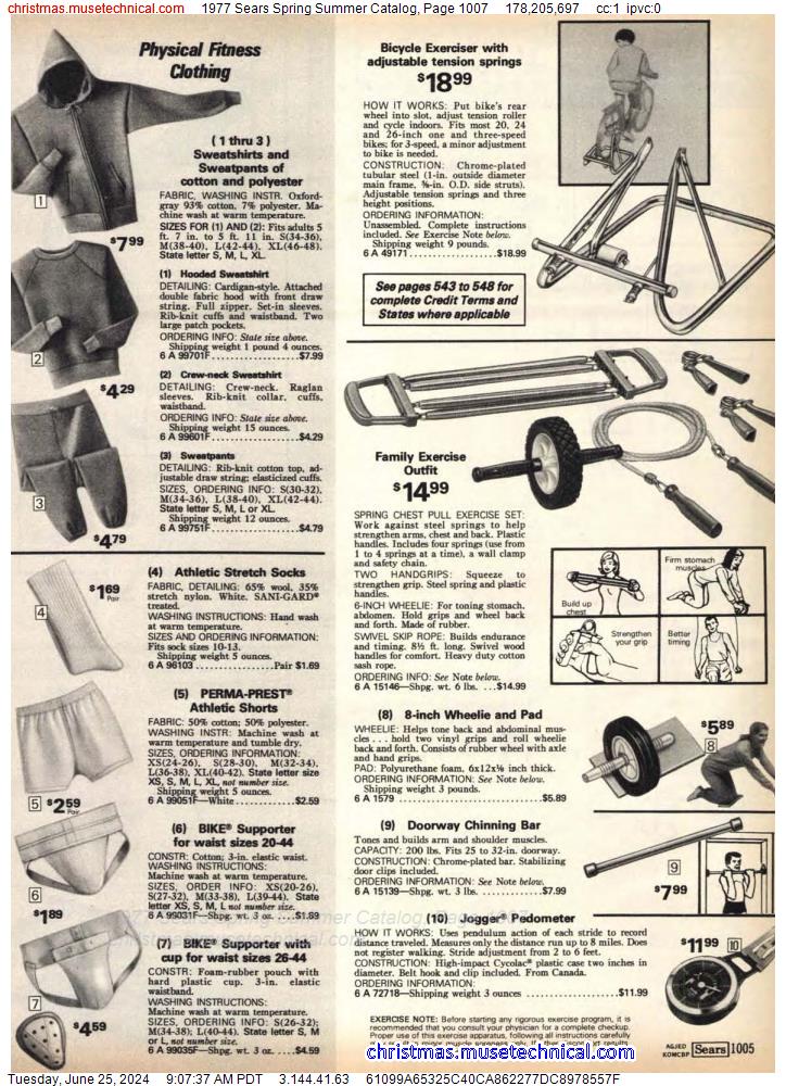 1977 Sears Spring Summer Catalog, Page 1007