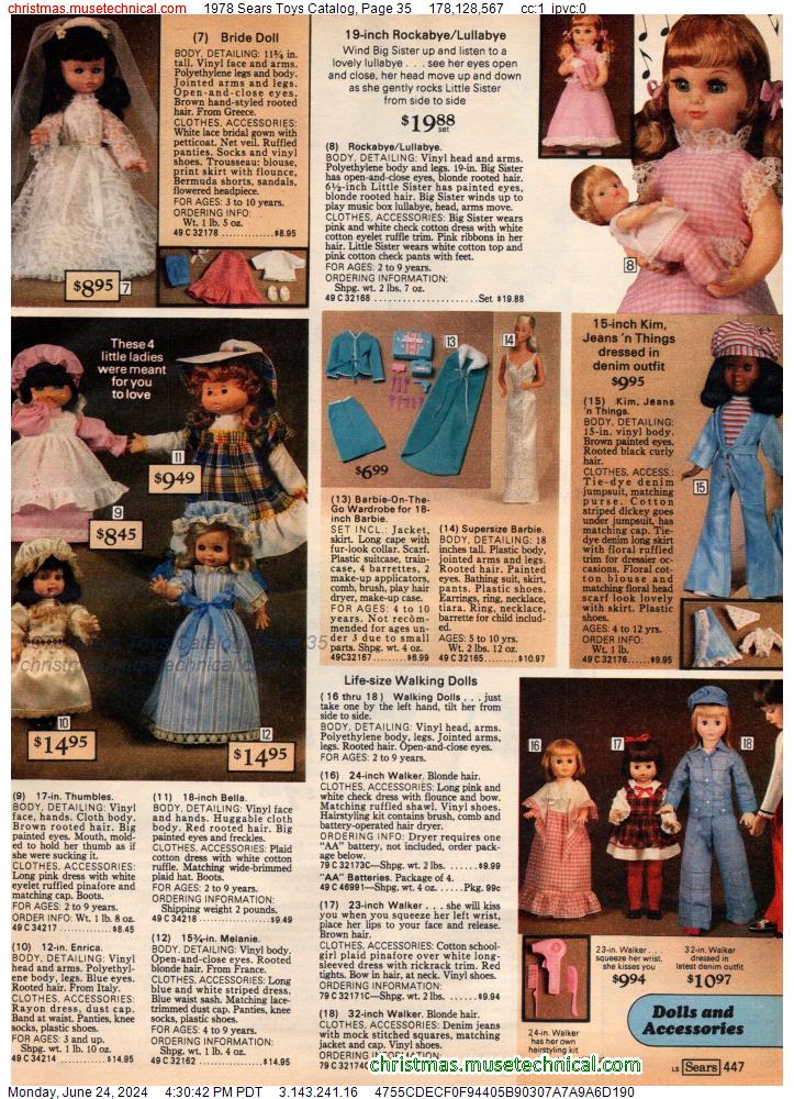 1978 Sears Toys Catalog, Page 35