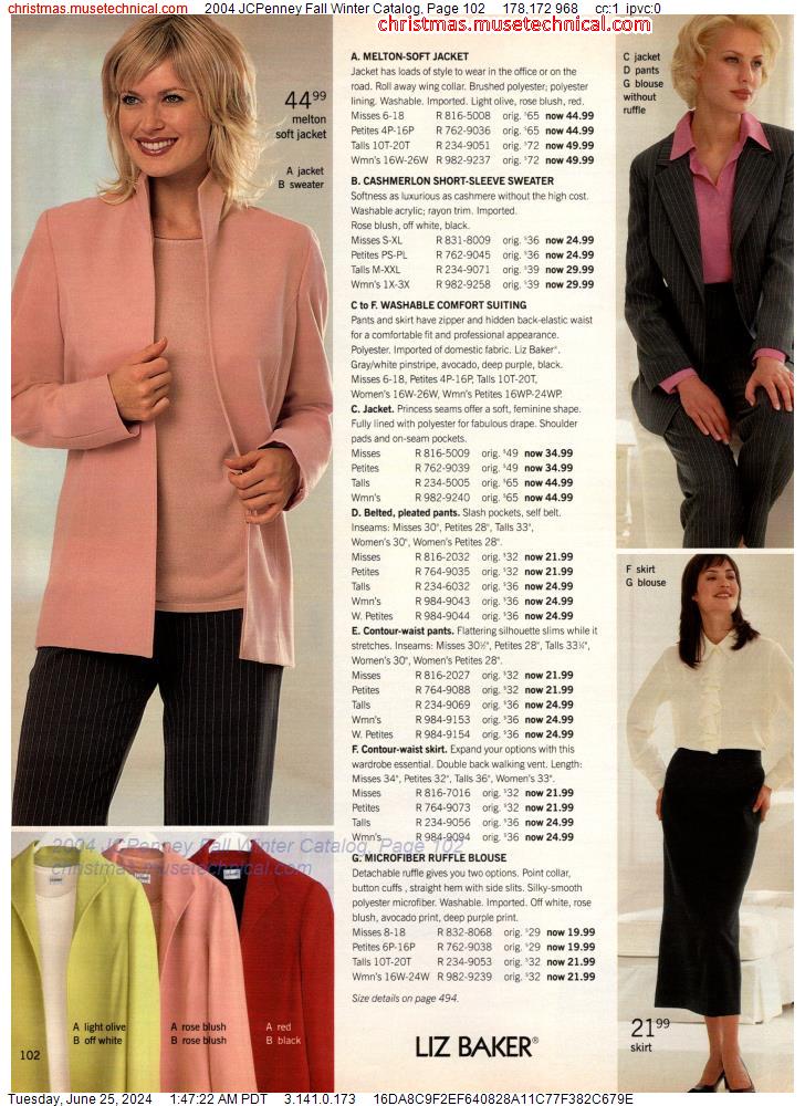 2004 JCPenney Fall Winter Catalog, Page 102