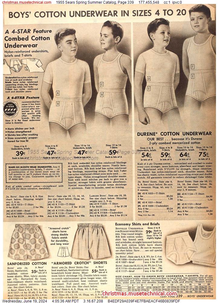 1955 Sears Spring Summer Catalog, Page 339