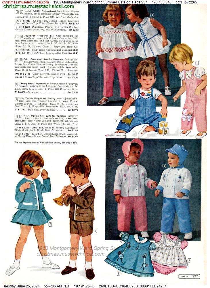 1963 Montgomery Ward Spring Summer Catalog, Page 257
