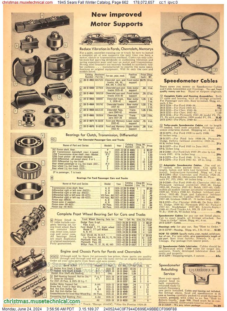 1945 Sears Fall Winter Catalog, Page 662