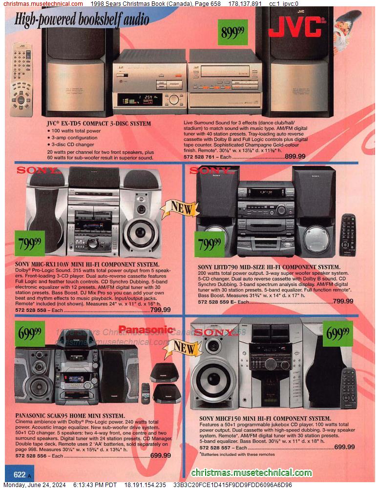 1998 Sears Christmas Book (Canada), Page 658