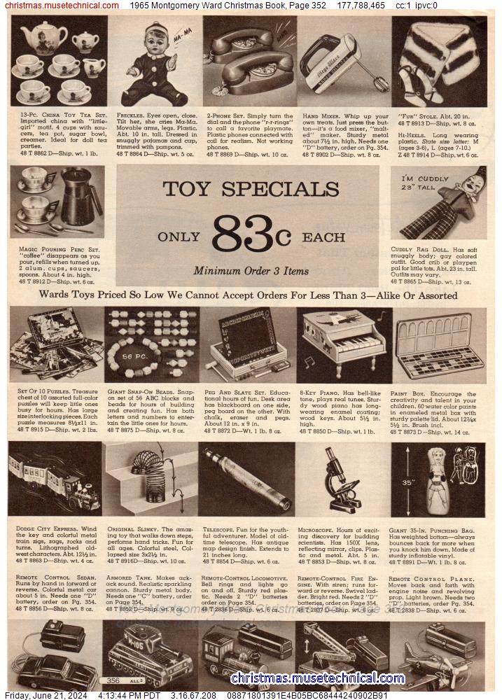 1965 Montgomery Ward Christmas Book, Page 352