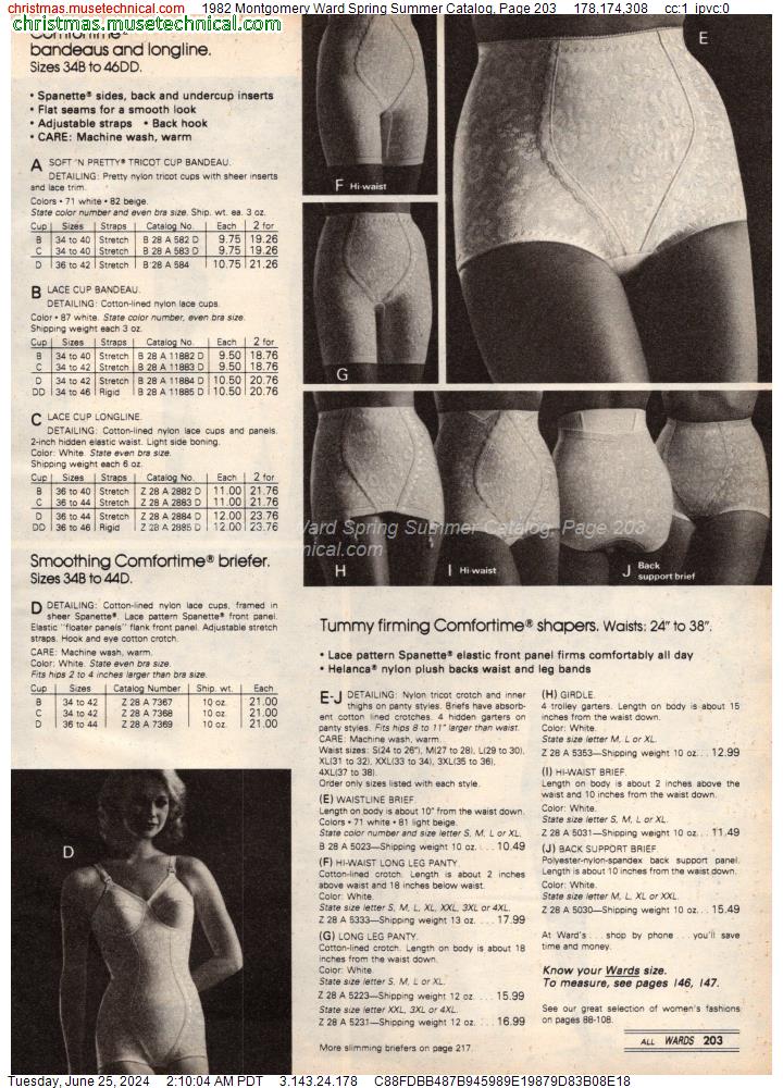 1982 Montgomery Ward Spring Summer Catalog, Page 203