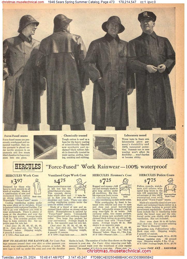 1946 Sears Spring Summer Catalog, Page 473