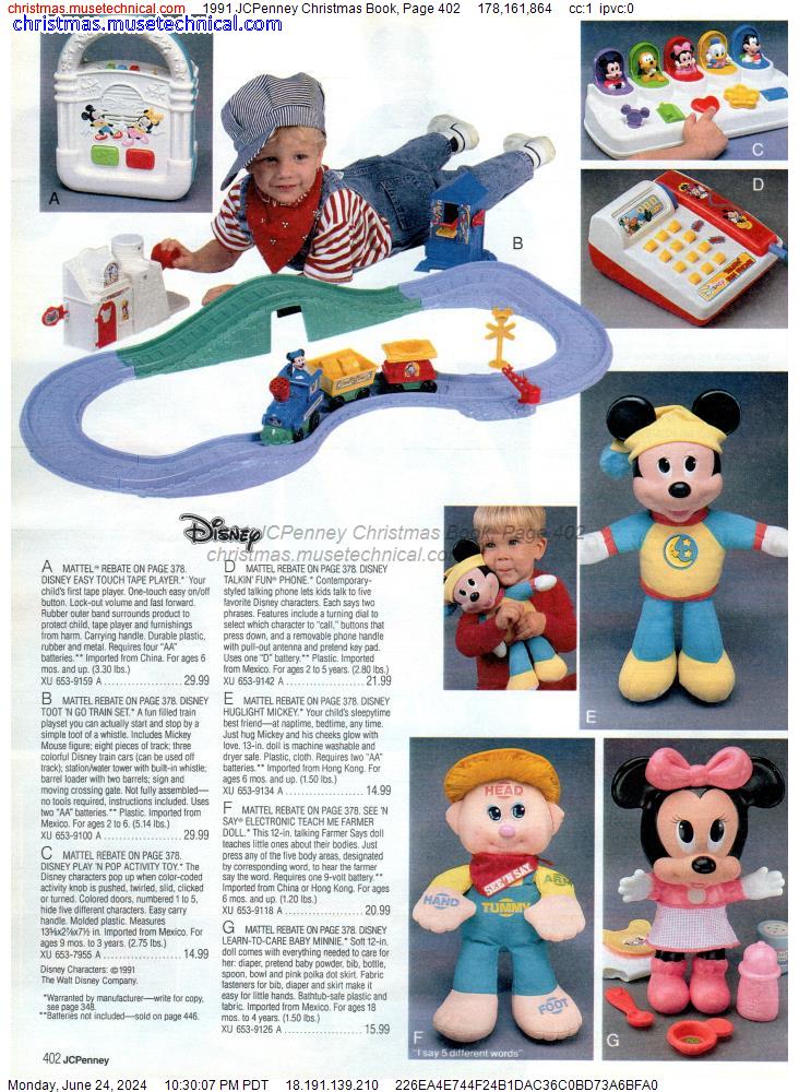 1991 JCPenney Christmas Book, Page 402