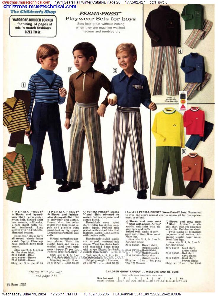 1971 Sears Fall Winter Catalog, Page 26
