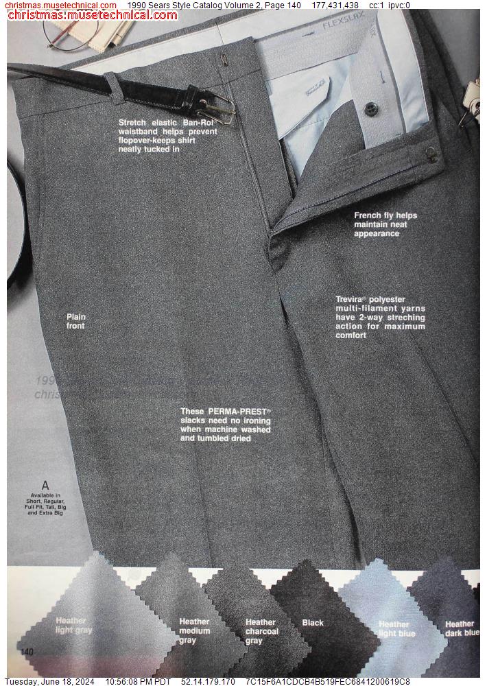 1990 Sears Style Catalog Volume 2, Page 140