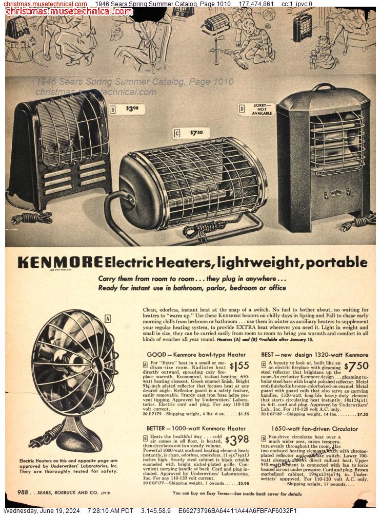1946 Sears Spring Summer Catalog, Page 1010